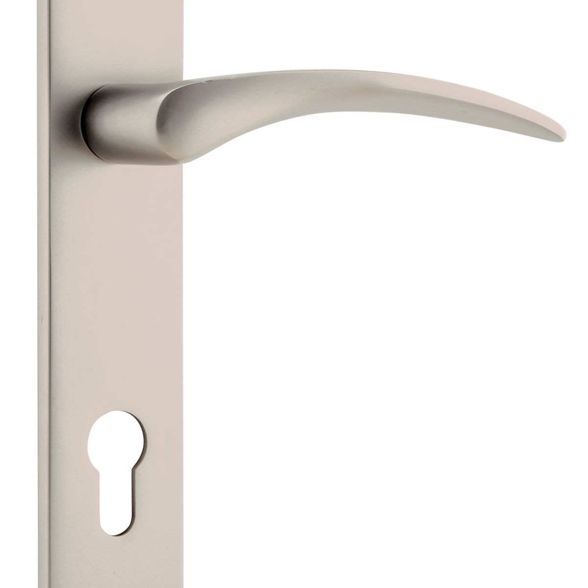 14728E85 - Oxford Lever - Oval Backplate - Satin Nickel - Entrance