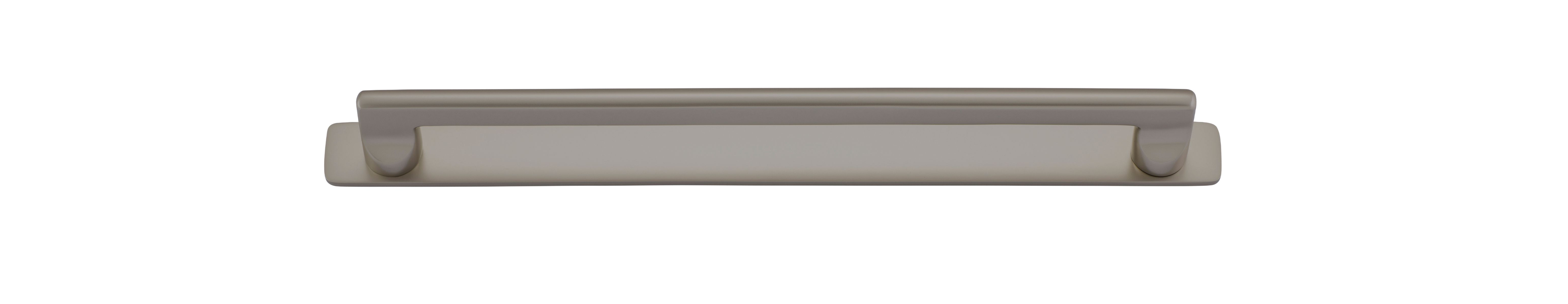 17222B - Baltimore Cabinet Pull with Backplate - CTC256mm - Graphite PVD