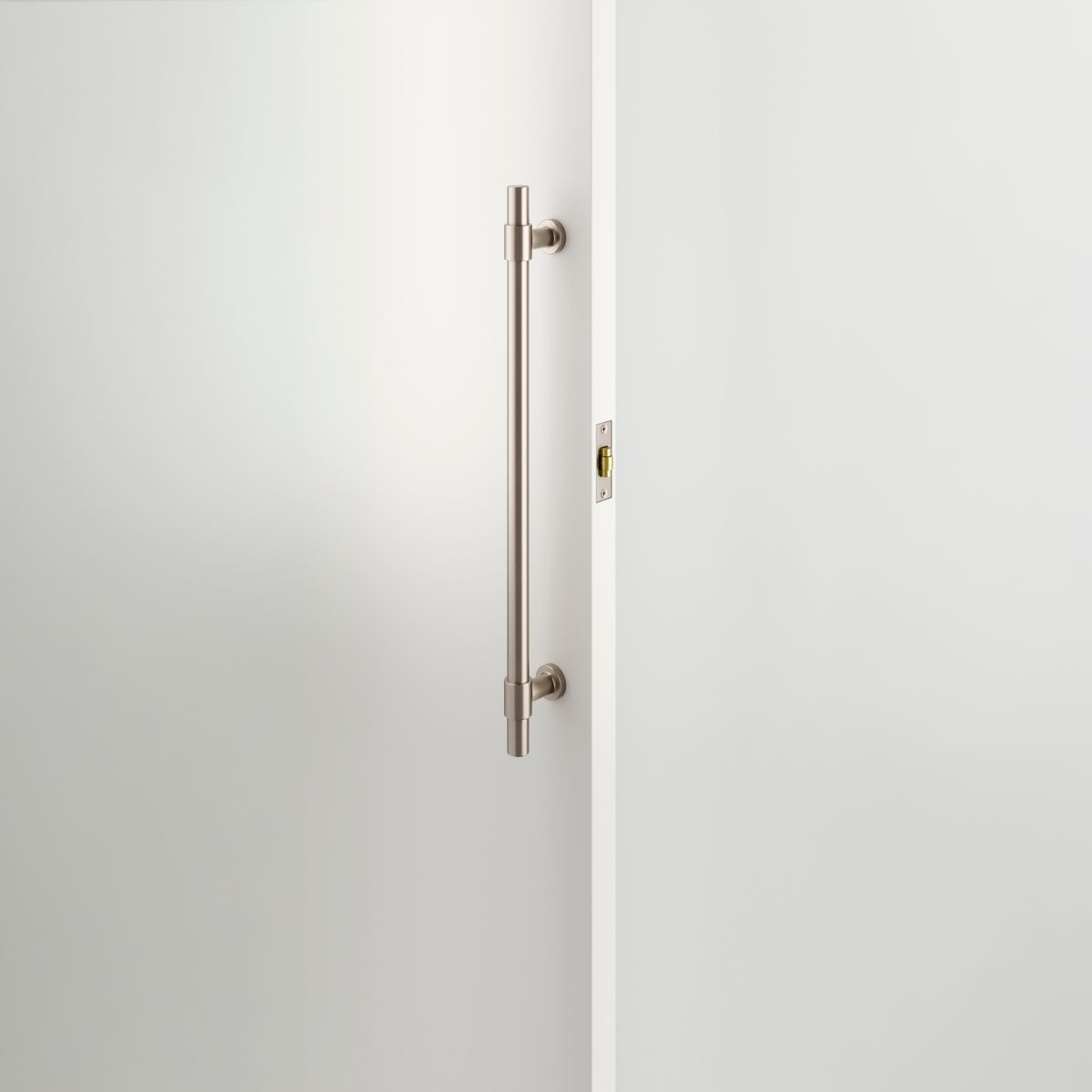 21859 - Roller Latch with Face Plate and Striker - Satin Nickel