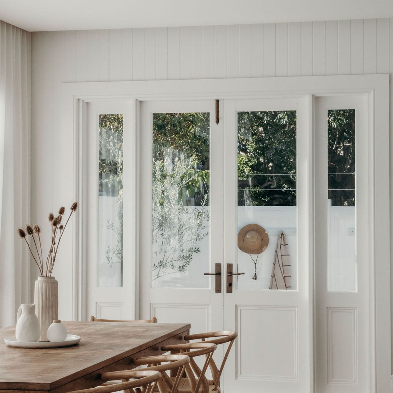 15288P85 - Annecy Lever - Chamfered Backplate - Brushed Brass - Privacy