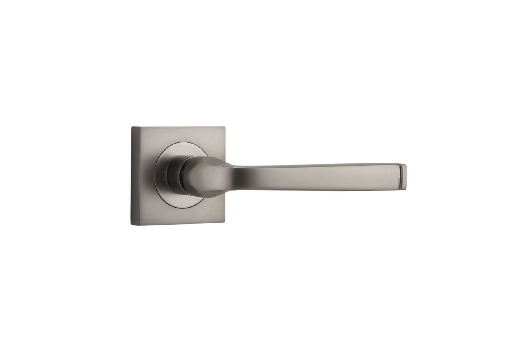 0399 - Annecy Lever - Square Rose - Satin Nickel - Passage