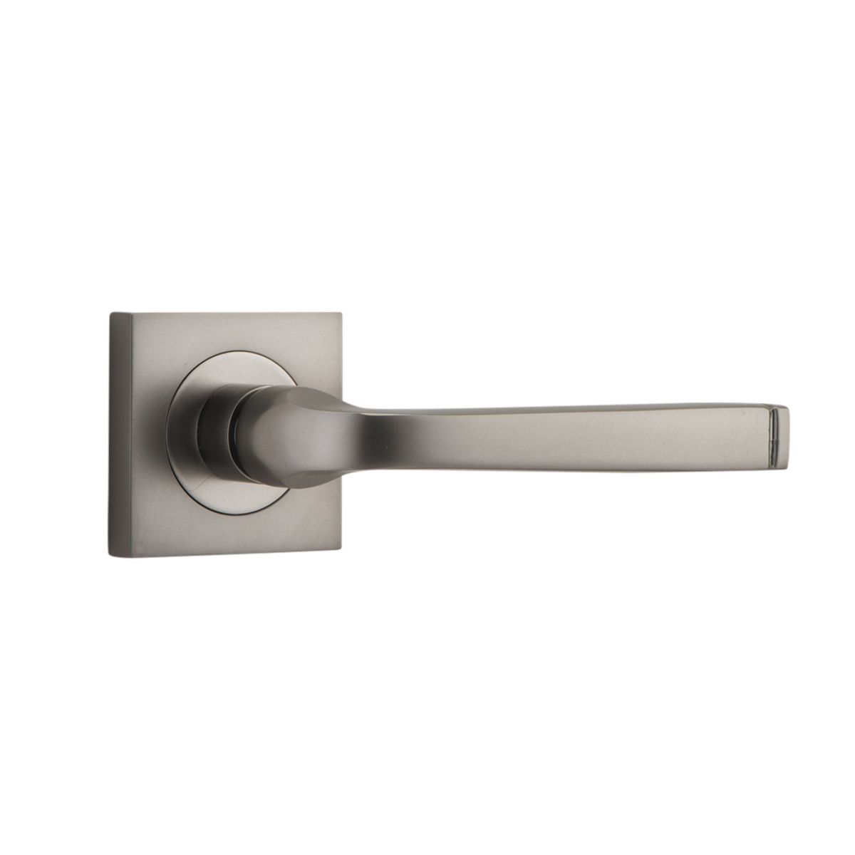 0399 - Annecy Lever - Square Rose - Satin Nickel - Passage