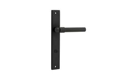 12896P85 - Helsinki Lever - Rectangular Backplate - Matt Black - Privacy