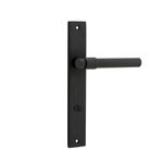 12896P85 - Helsinki Lever - Rectangular Backplate - Matt Black - Privacy
