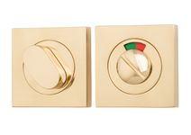 20110 - Privacy Turn With Indicator - Square - Polished Brass