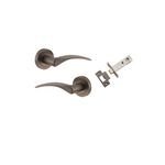 9221KPASS60 - Oxford Lever - Round Rose Passage Kit - Signature Brass - Passage