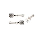 0318KPASS60 - Verona Lever - Round Rose Passage Kit - Polished Nickel - Passage