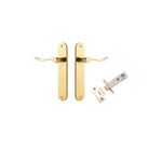 10424KPASS60 - Stirling Lever - Oval Backplate Passage Kit - Polished Brass - Passage