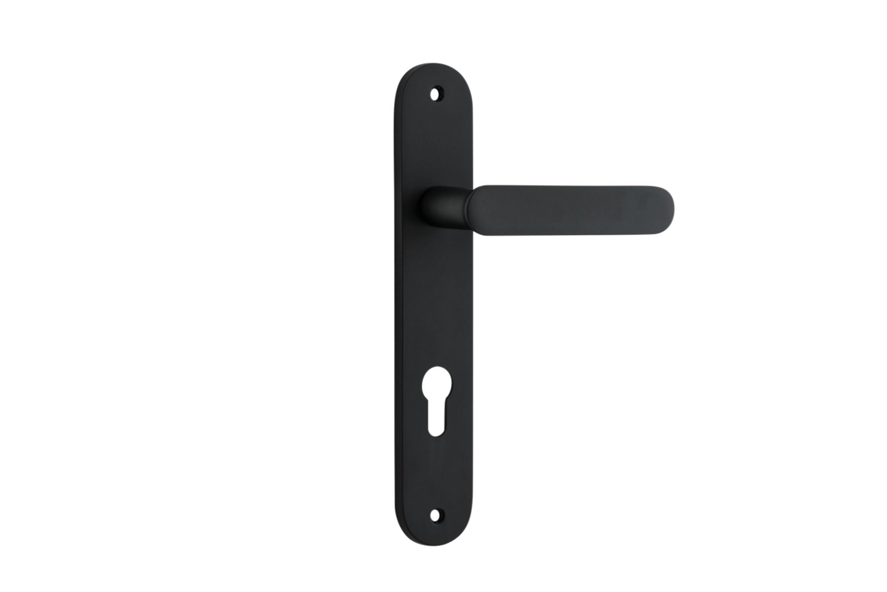 12764E85 - Bronte Lever - Oval Backplate - Matt Black - Entrance