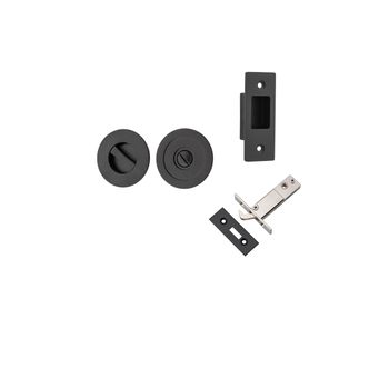 Round Sliding Door Pull Privacy Kit with Inbuilt Privacy Turn