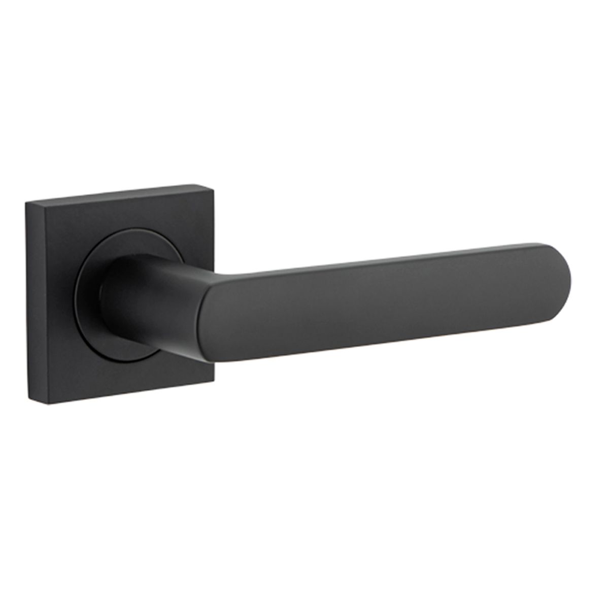 21183 - Osaka Lever - Square Rose - Matt Black - Passage