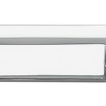 0530B - Cali Cabinet Pull with Backplate - CTC 96mm - Polished Chrome
