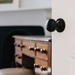 0203 - Cambridge Knob - Round Rose - Matt Black - Passage