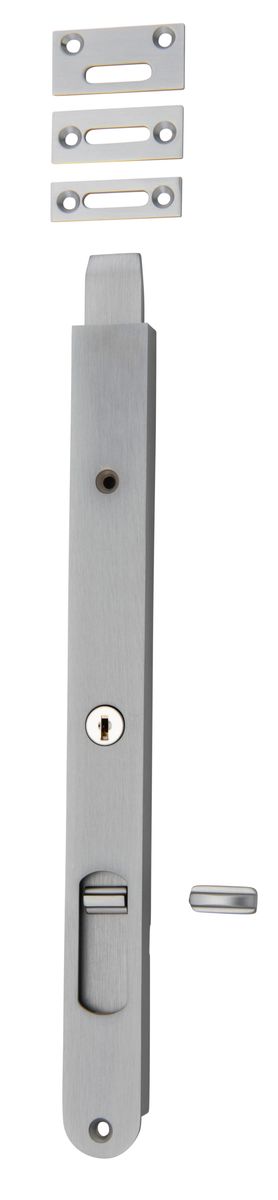20325 - Locking Flush Bolt - 300mm - Brushed Chrome