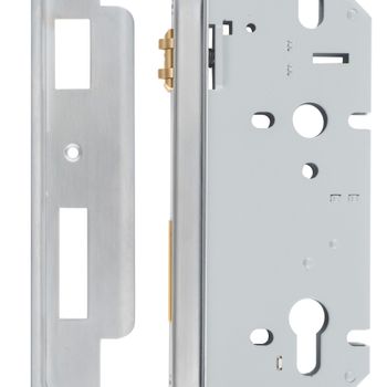 Rebated 85mm Euro Roller Mortice Locks - 60mm Backset