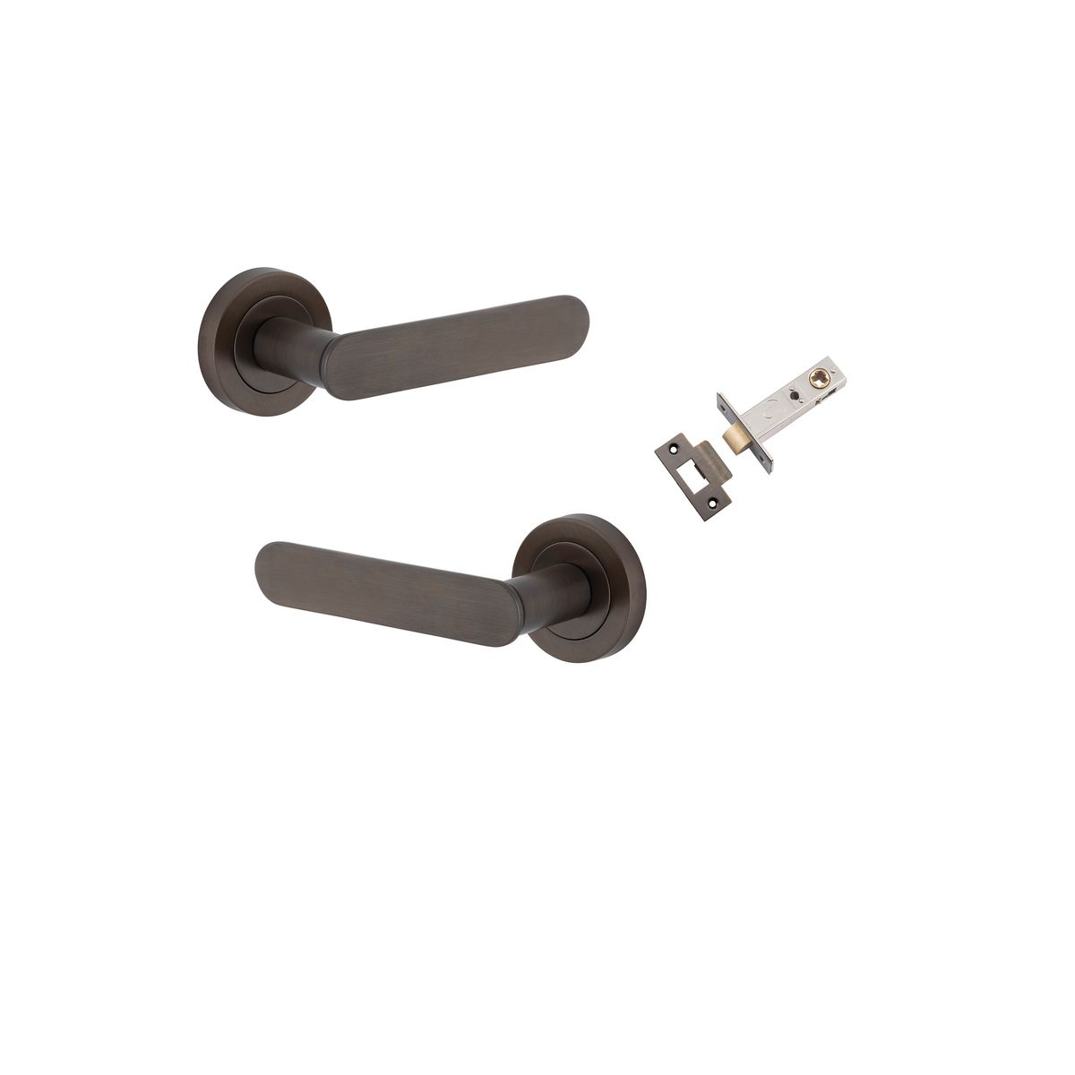 0331KPASS60 - Bronte Lever - Round Rose Passage Kit - Signature Brass - Passage