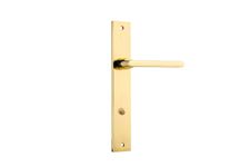 10202P85 - Baltimore Lever - Rectangular Backplate - Polished Brass - Privacy