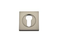20029 - Euro Escutcheons -  Square - Satin Nickel