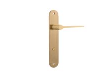15270P85 - Como Lever - Oval Backplate - Brushed Brass - Privacy