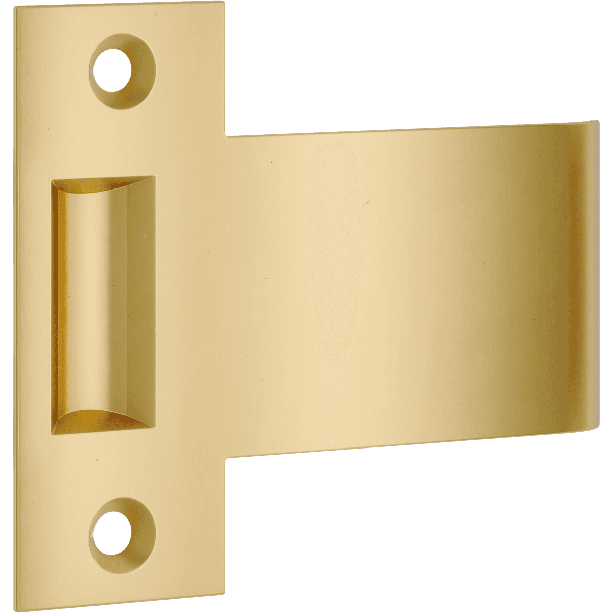 21967 - Extended Striker to Suit Roller Tube Latch - Brushed Brass