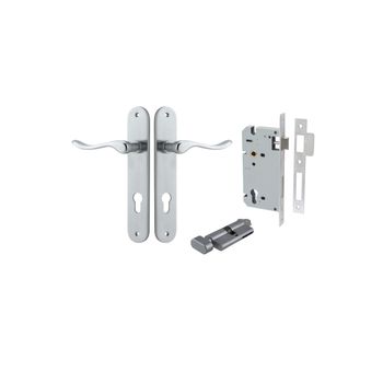 Stirling Lever - Oval Backplate Entrance Kit with High Security Lock