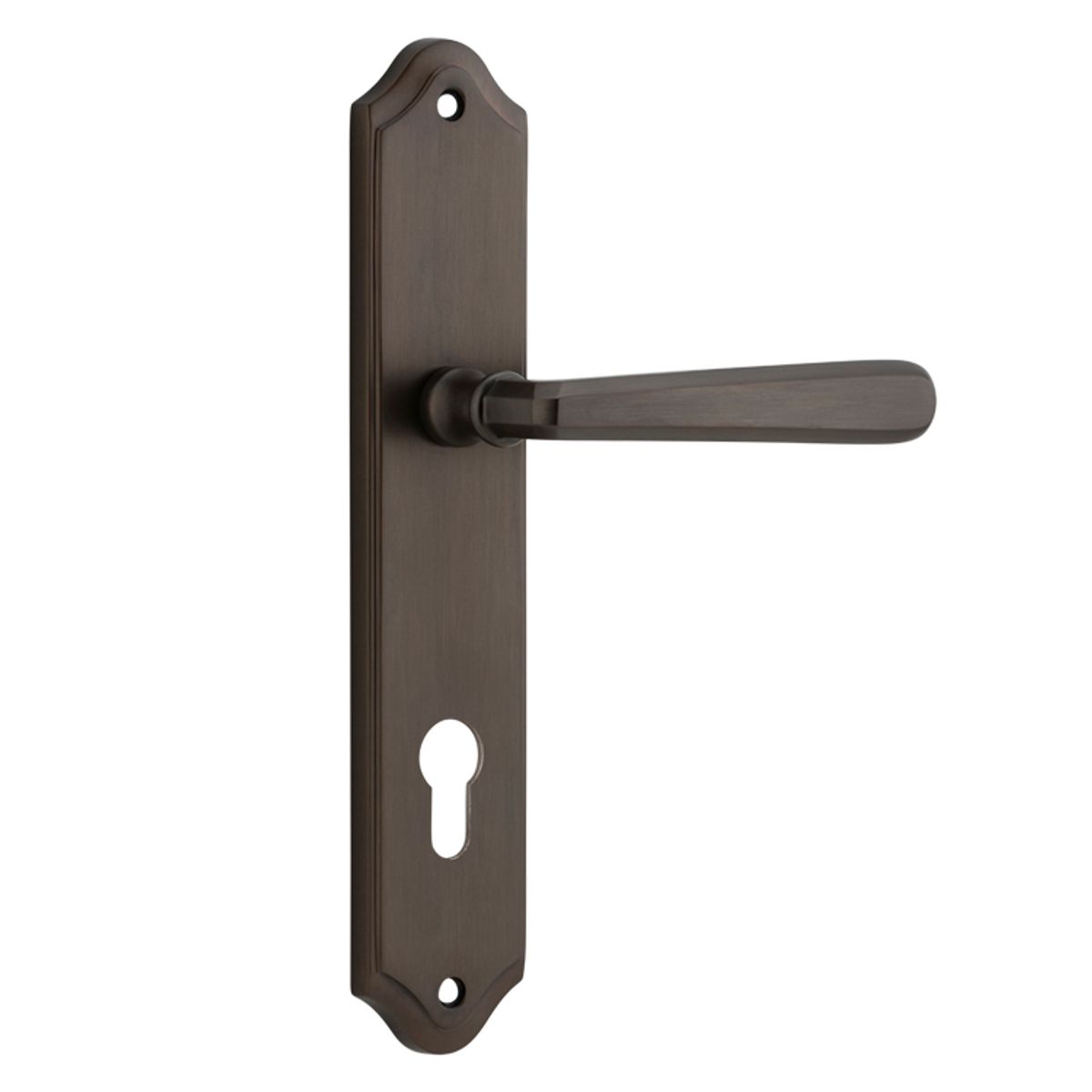 10874E85 - Copenhagen Lever - Shouldered Backplate - Signature Brass - Entrance