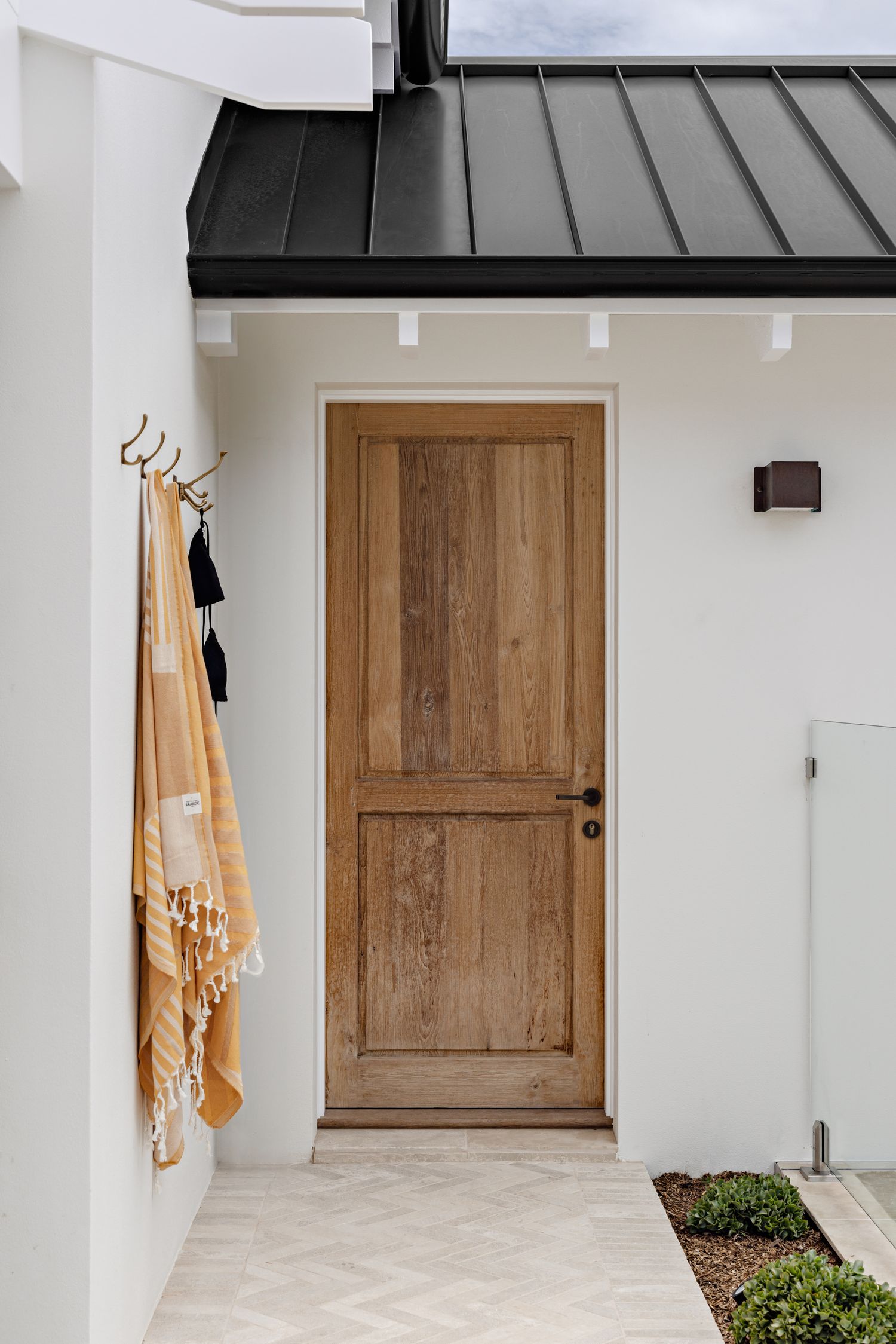 0451KPASS60 - Annecy Lever - Round Rose Passage Kit - Brushed Brass - Passage