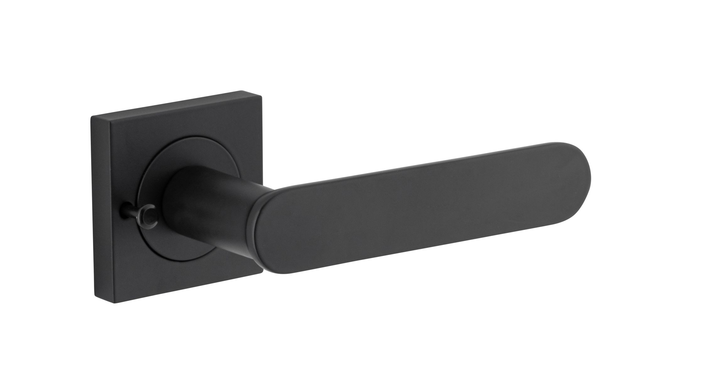 0403KIBPRIV60 - Bronte Lever - Square Rose Privacy Kit (Inbuilt Privacy) - Matt Black - Privacy