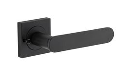 0403KIBPRIV60 - Bronte Lever - Square Rose Privacy Kit (Inbuilt Privacy) - Matt Black - Privacy