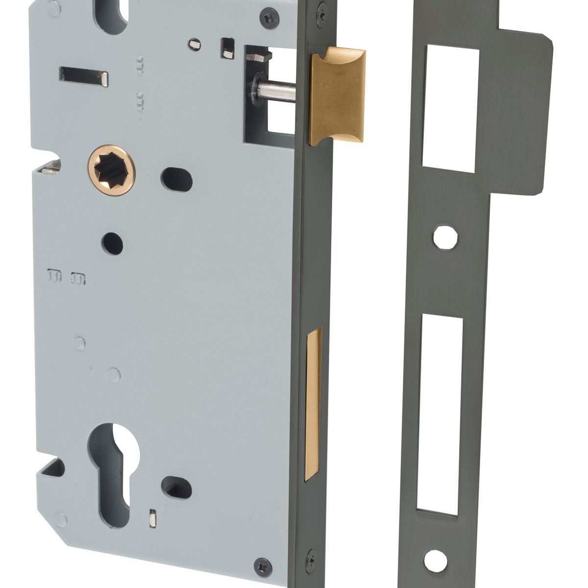 17320 - 85mm Euro Mortice Locks - 60mm Backset - Graphite PVD