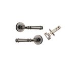 0317KPASS60 - Verona Lever - Round Rose Passage Kit - Distressed Nickel - Passage