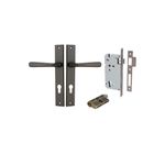 10872KENTR60KK - Copenhagen Lever - Rectangular Backplate Entrance Kit with High Security Lock - Signature Brass - Entrance