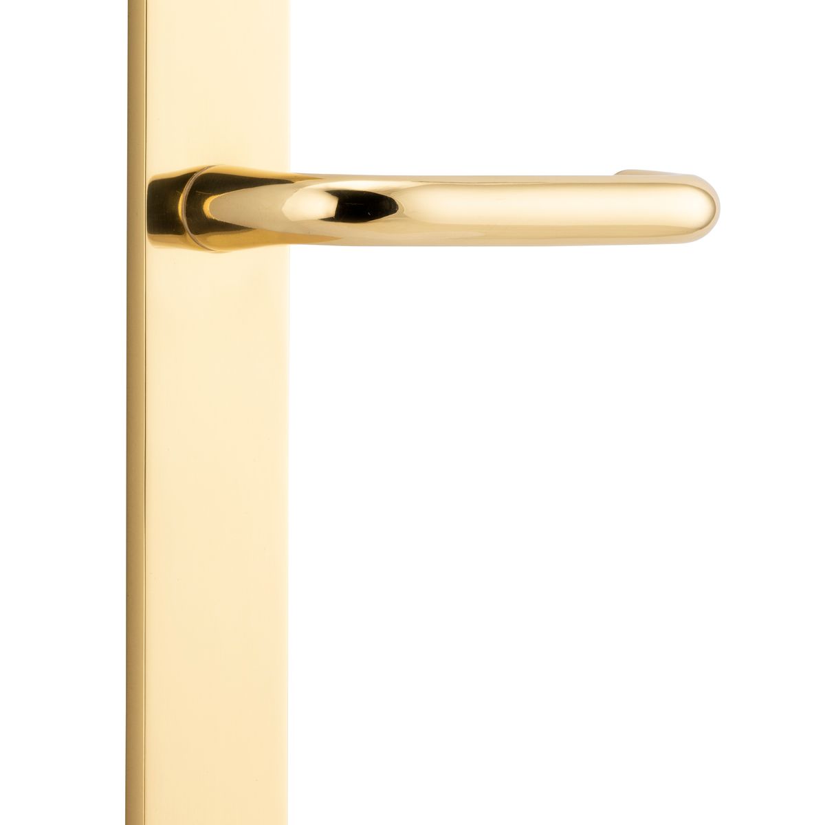 10344 - Oslo Lever - Rectangular Backplate - Polished Brass - Passage