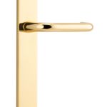 10344 - Oslo Lever - Rectangular Backplate - Polished Brass - Passage