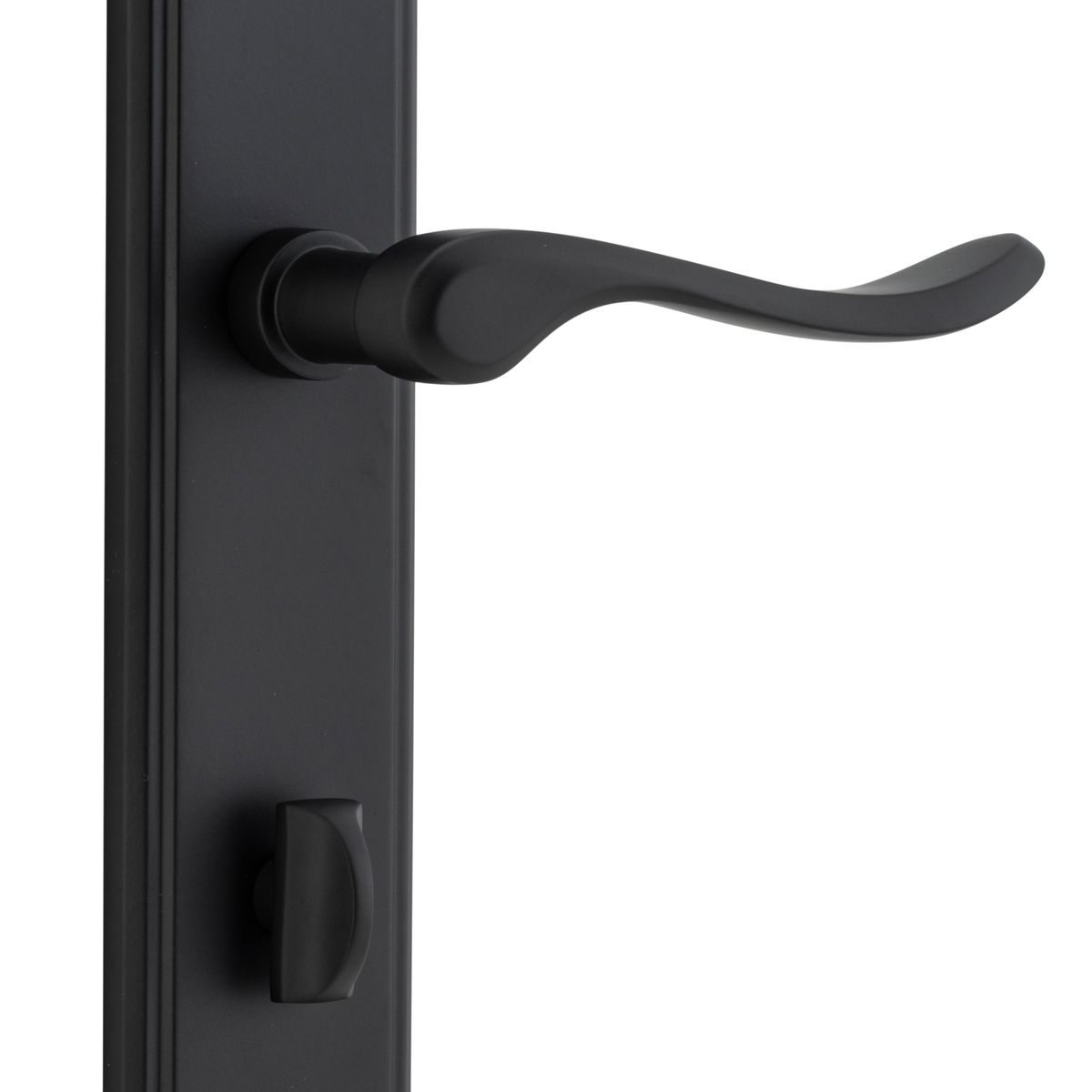 12926P85 - Stirling Lever - Stepped Backplate - Matt Black - Privacy