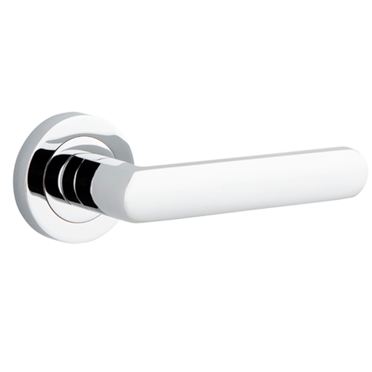20774 - Osaka Lever - Round Rose - Polished Chrome - Passage