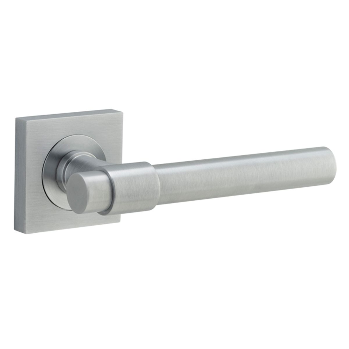 21205 - Helsinki Lever - Square Rose - Brushed Chrome - Passage