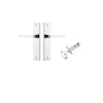 11782KPASS60 - Baltimore Lever - Chamfered Backplate Passage Kit - Polished Chrome - Passage