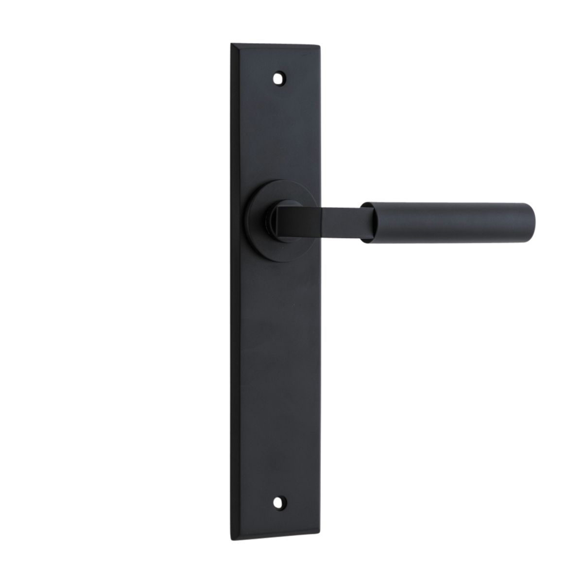 12794 - Berlin Lever - Chamfered Backplate - Matt Black - Passage