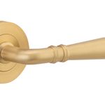 9199KIBPRIV60 - Sarlat Lever - Round Rose (Inbuilt Privacy) - Brushed Brass - Privacy