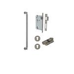 16955KENTR60KK - Brunswick Pull Handle - 450mm Entrance Kit with Separate High Security Lock - Graphite PVD - Entrance
