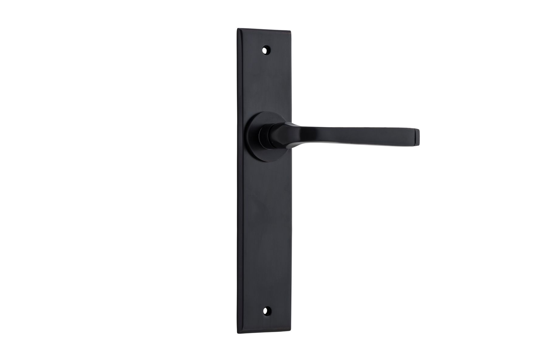 12788 - Annecy Lever - Chamfered Backplate - Matt Black - Passage