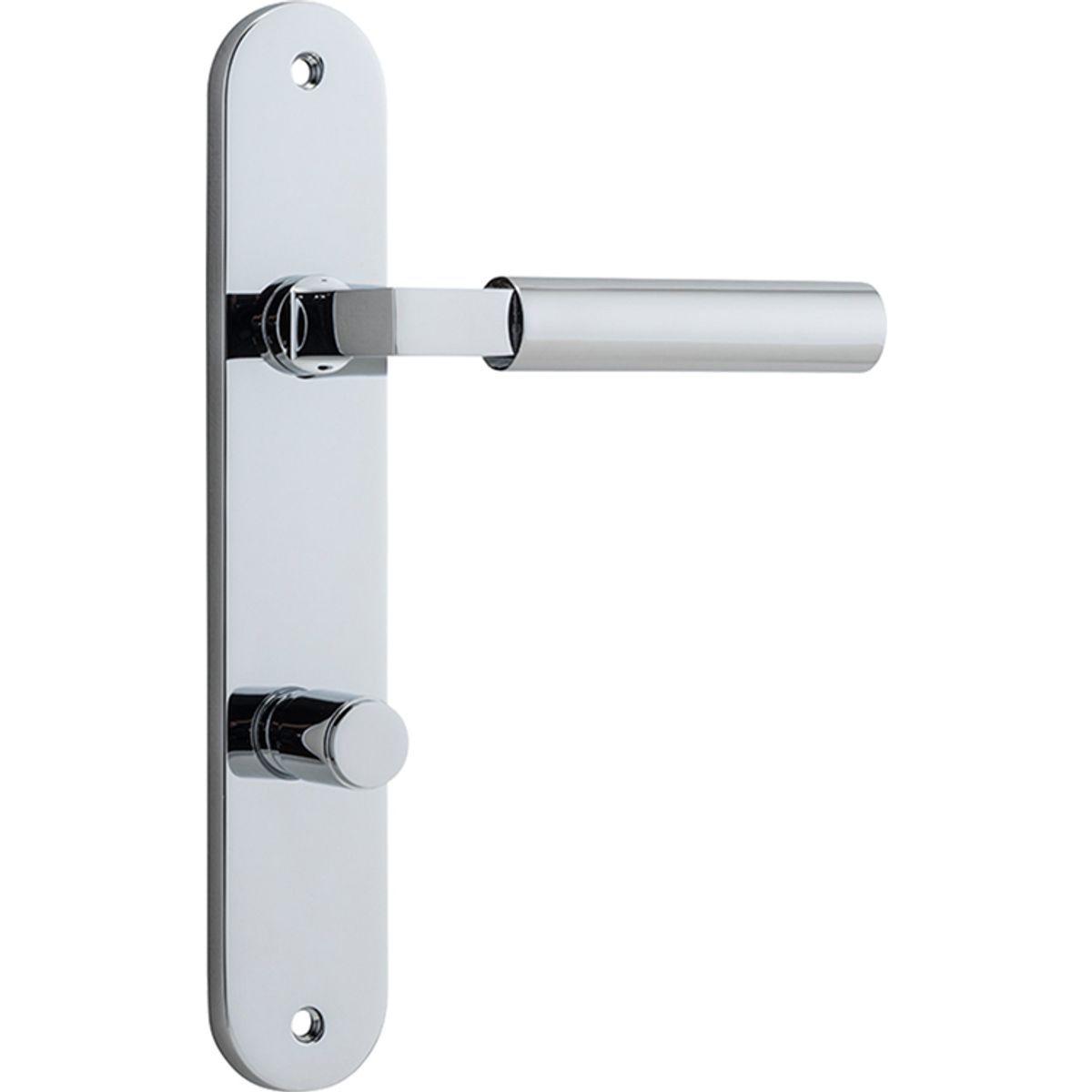 11766P85 - Berlin Lever - Oval Backplate - Polished Chrome - Privacy