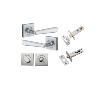 Copenhagen Lever - Square Rose Privacy Kit with Separate Privacy Turn