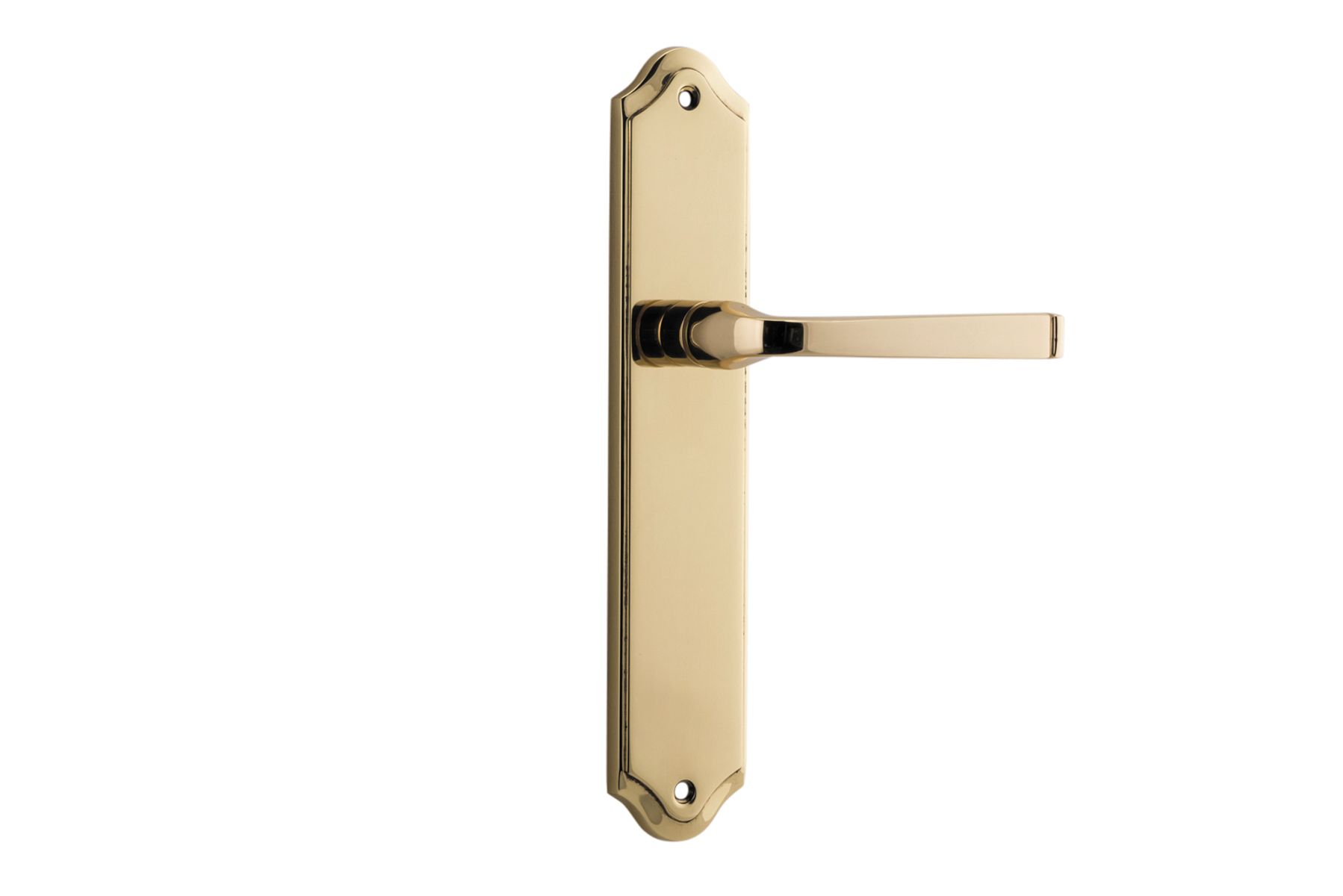 10220 - Annecy Lever - Shouldered Backplate - Polished Brass - Passage