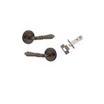 9201KIBPRIV60 - Sarlat Lever - Round Rose (Inbuilt Privacy) - Signature Brass - Privacy