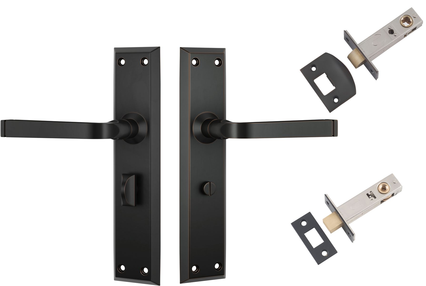 Menton Lever - Long Backplate Privacy Set