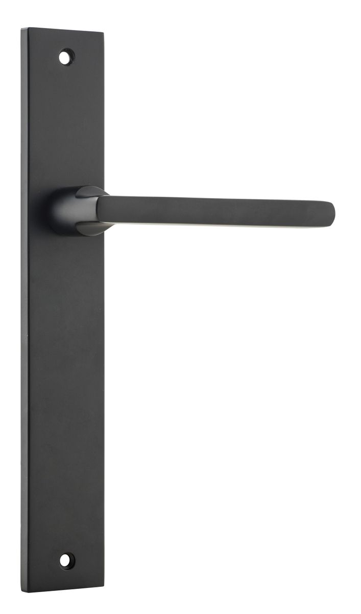 12702 - Baltimore Lever - Rectangular Backplate - Matt Black - Passage