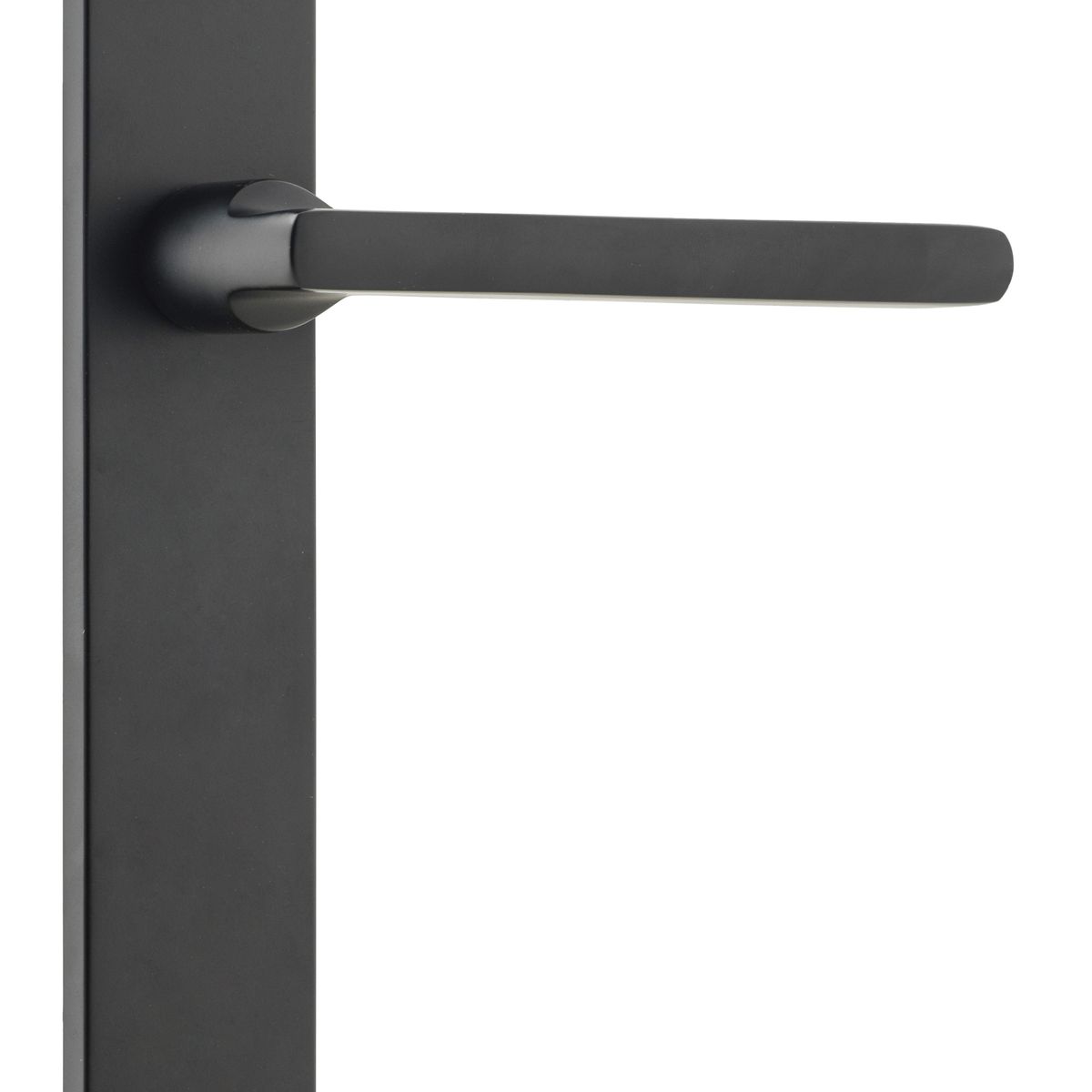 12702 - Baltimore Lever - Rectangular Backplate - Matt Black - Passage