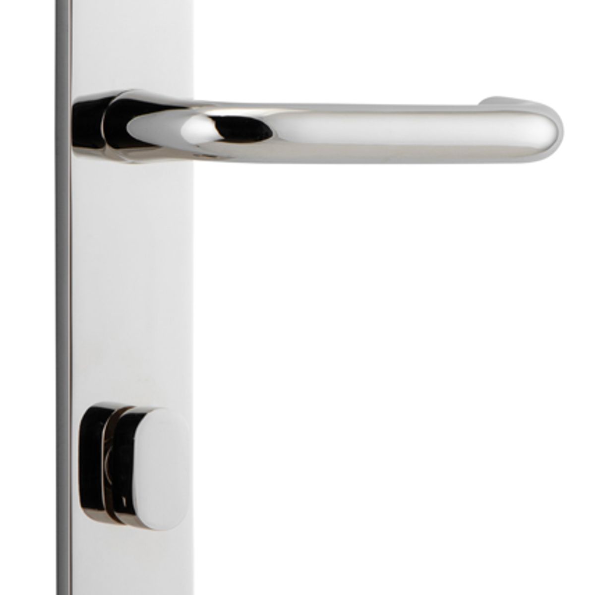 14344P85 - Oslo Lever - Rectangular Backplate - Polished Nickel - Privacy